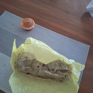 Carne Asada Burrito.