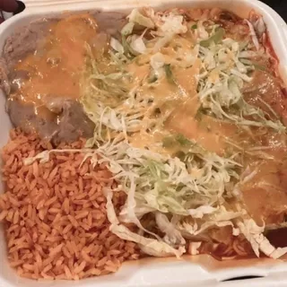 #3. 2 Enchiladas Combination Plate