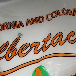 a bag of california and colorado sweets