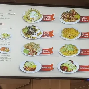 ramen and noodles, menu