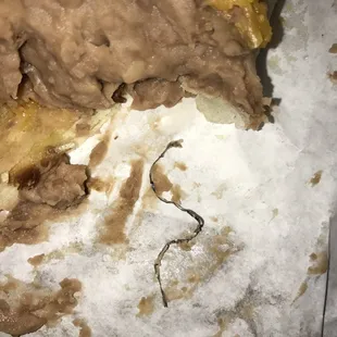 Foreign object in the beans! Some type of tinsel or wire. Wtf?!