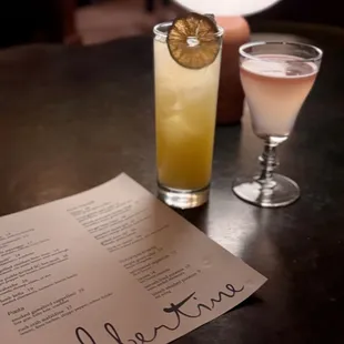 Mocktail + cocktail