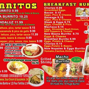 Some of the best burritos in town. Especially the big charolas that can feed up to 2 or 3 people at parties