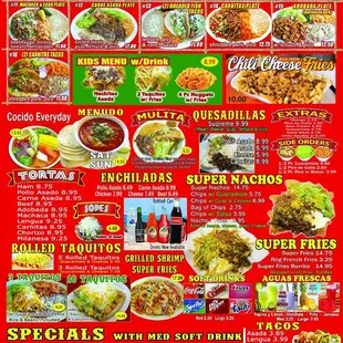 the menu