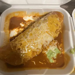 Green Wet Burrito