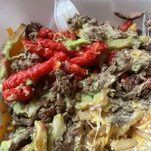 Asada Hot Cheeto Burrito