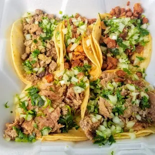 Five Street Tacos: Carne Asada, Al Pastor &amp; Carnitas