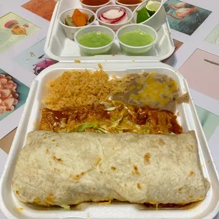 4. Beef Burrito & Enchilada