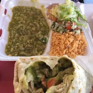 14. Chile Verde Plate