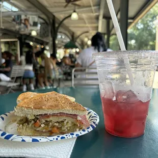The finest Muffuletta that you'll ever have AND sangria du jour