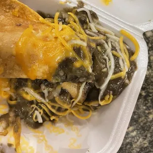 Barely any cheese! Guac is bad.