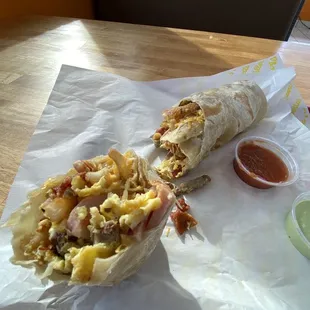 Ham Breakfast Burrito