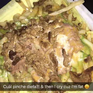 Half eaten super fries!