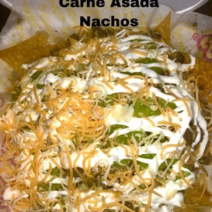 Carne asada nachos