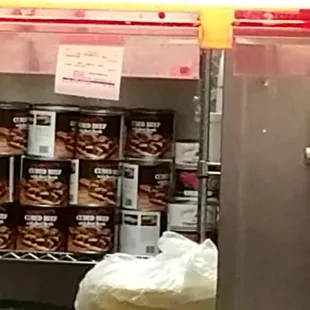 Canned meat they use for the asada.