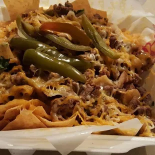 Carne asada nachos