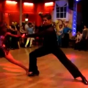 Derek and Keesha performing at Albertos