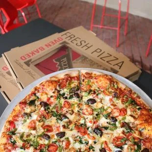 pizza, food