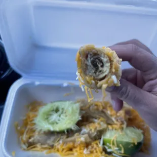 there is literally no meat in this taquito don&apos;t let it fool you it&apos;s literally skinnier than a pencil