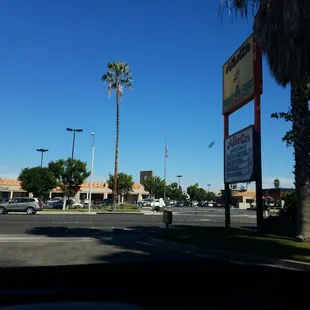 outside