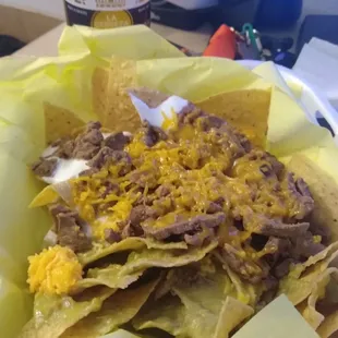 Carne asada nachos