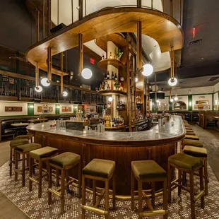 a view of the bar area