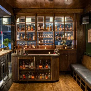 a view of the bar from the inside