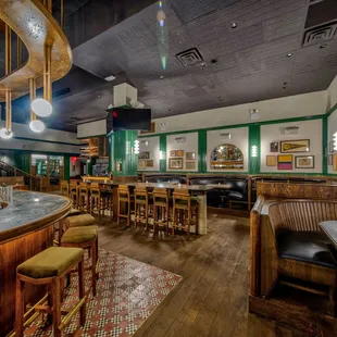 the interior of the restaurant