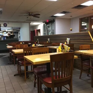 First diner of the day.