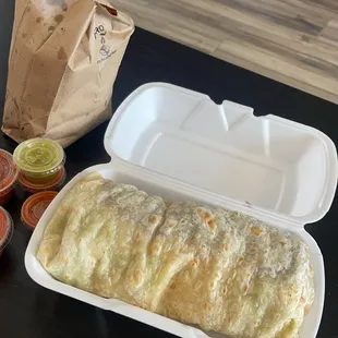 Veggie burrito