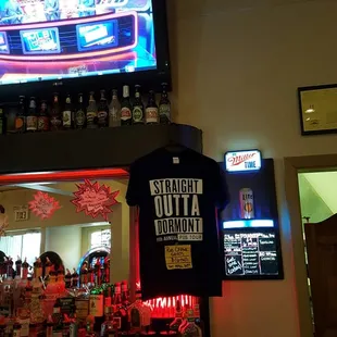 a t - shirt on display