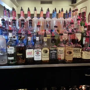 Wide assortment of fine spirits