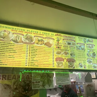 So many options on the menu