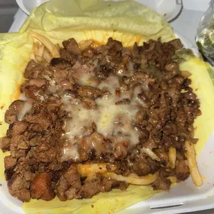 Al Pastor Super Fries with no Sour Cream