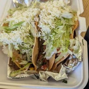 Potato tacos a la carte