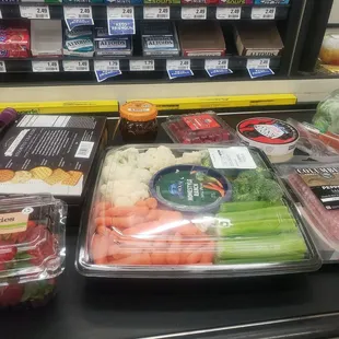 a variety of food items