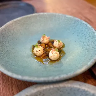 HARISSA labne tabat smoked apricot 'mish mish' + crumbled pistachio