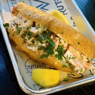 a lobster sandwich