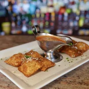 Fried Ravioli Alla Panna