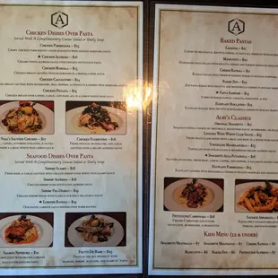 menu, pizza