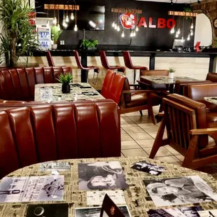 interior, sushi and sashimi