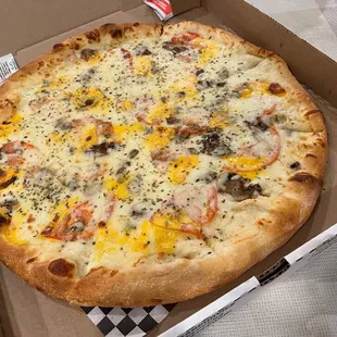 Perfect baked pie, hard to find a pizza that&apos;s delicious and baked to perfection.