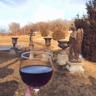 Enjoying a winter sipping Saturday with a glass of &quot;Alrighty&quot;