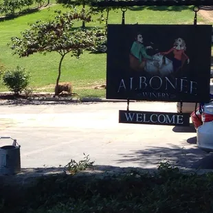 View going in to winery