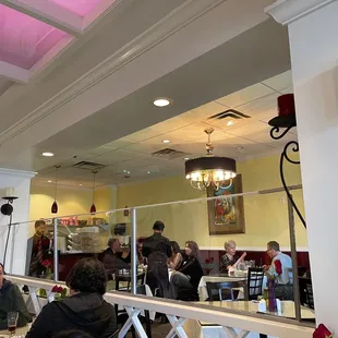 the interior of the restaurant
