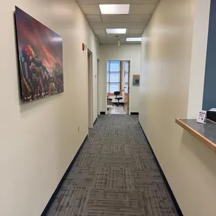 Near-side hallway