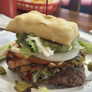 Alb stacker on a sopapilla