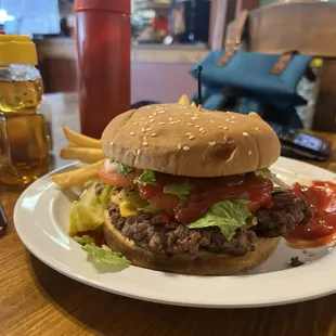 Green Chile Cheeseburger