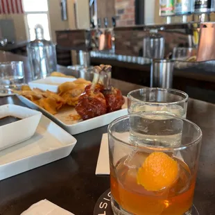 Old fashioned and chicken lollipop. OMG!!!!