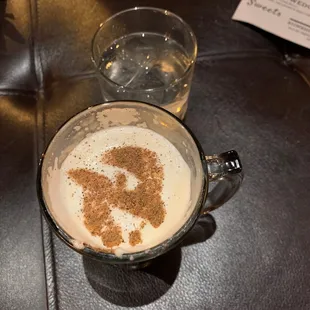 66 Red Eye (coffee, rum, pecan cane syrup, fresh whipped cream, nutmeg)